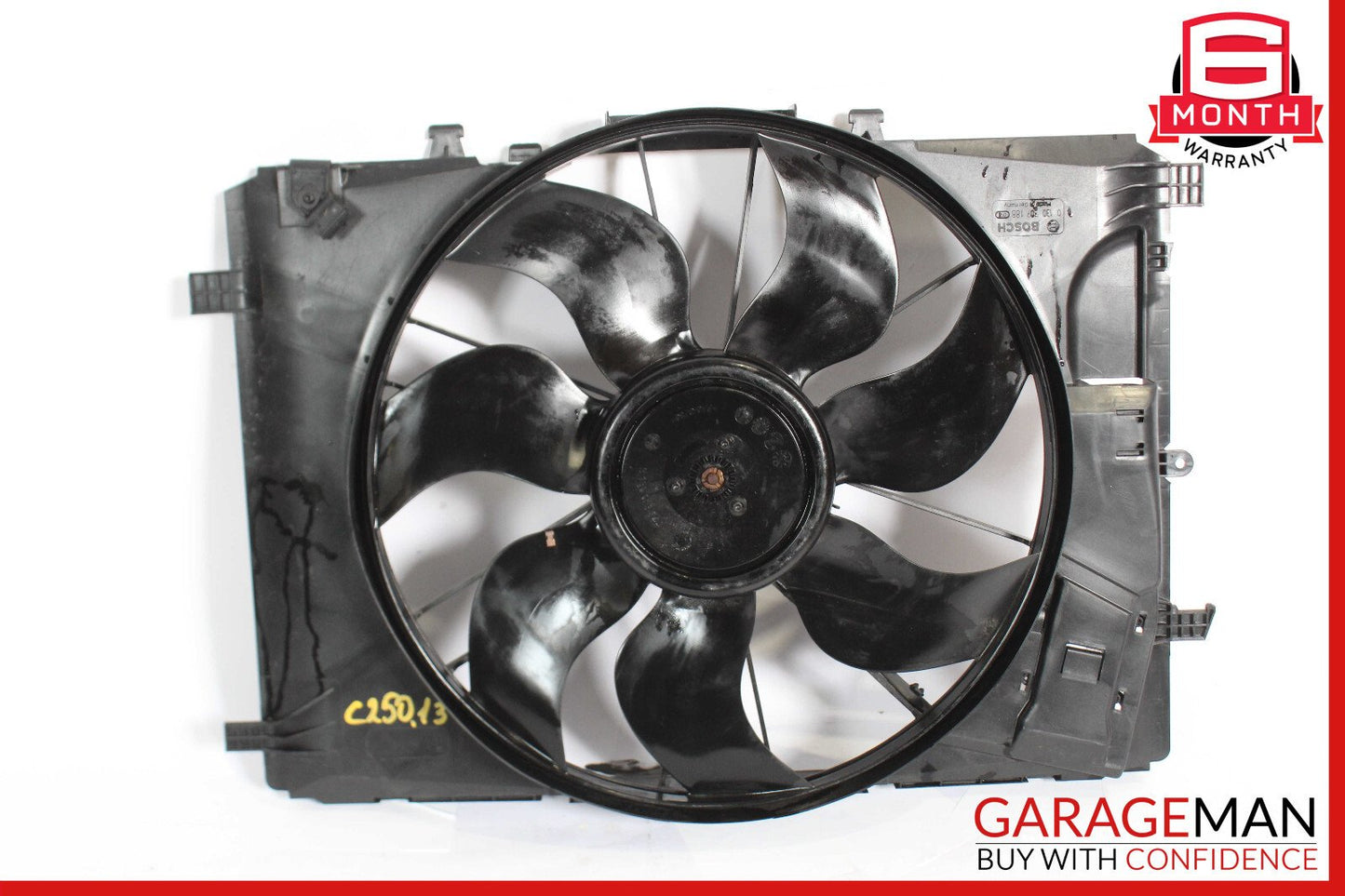 08-18 Mercedes W204 C250 E250 SLK350 Engine Radiator Cooling Fan Motor Assembly
