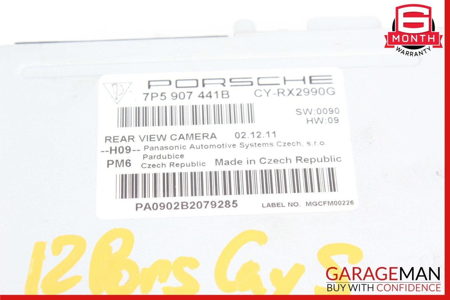 11-16 Porsche Cayenne 958 Hybrid S Rear View Backup Camera Control Module OEM