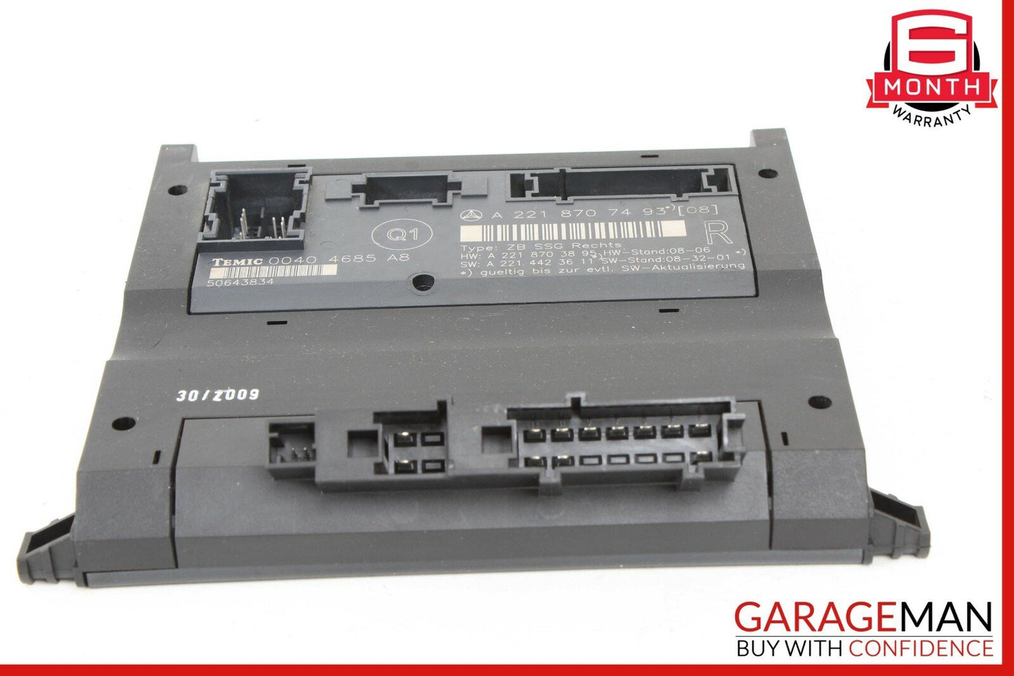 07-13 Mercedes W221 S400 Front Right Under Seat Control Module 2218707493 OEM