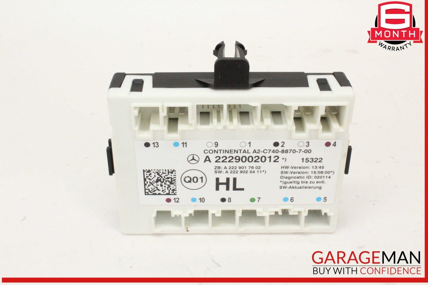 14-17 Mercedes W222 S550 Rear Left Driver Side Door Control Module Unit OEM