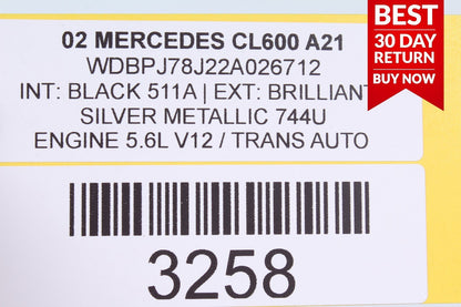 00-06 Mercedes W215 CL600 Telephone Phone Antenna Control Module OEM A21