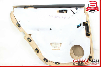 07-12 Mercedes X164 GL450 Rear Right Side Complete Interior Door Panel Brown