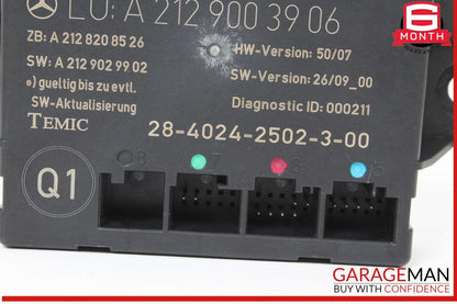 08-18 Mercedes W212 E350 Rear Left Driver Side Door Control Module 2129003906