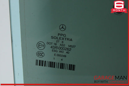 03-09 Mercedes W211 E63 AMG E550 E500 Rear Right Side Door Window Auto Glass OEM