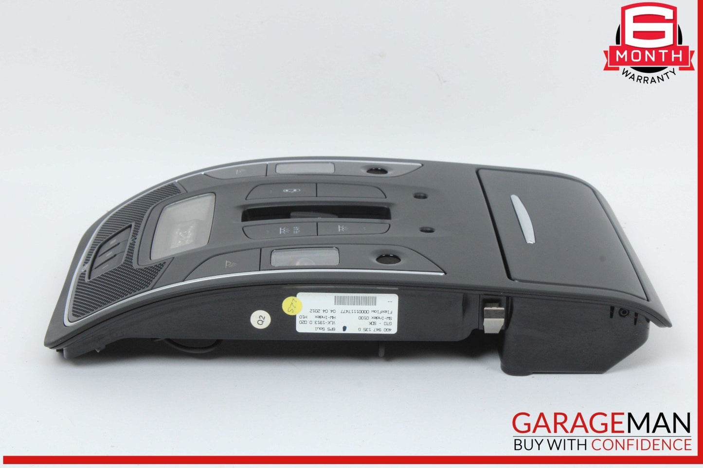 12-18 Audi A7 A6 Front Overhead Upper Interior Dome Light Lamp Black OEM
