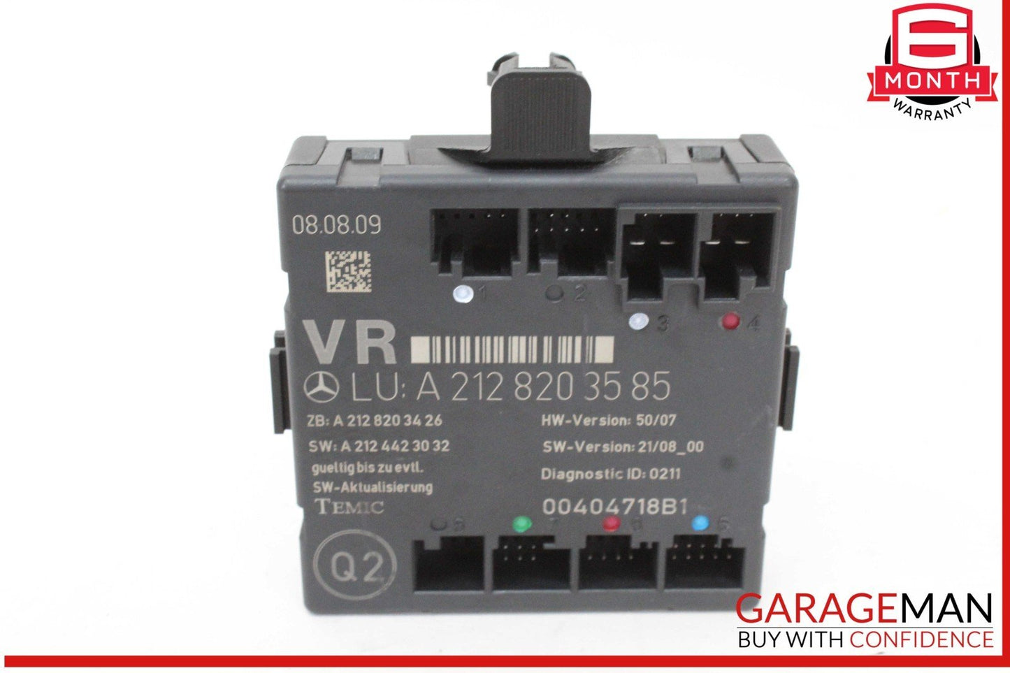 08-14 Mercedes X204 GLK350 4MATIC Front Right Side Door Control Module Unit OEM