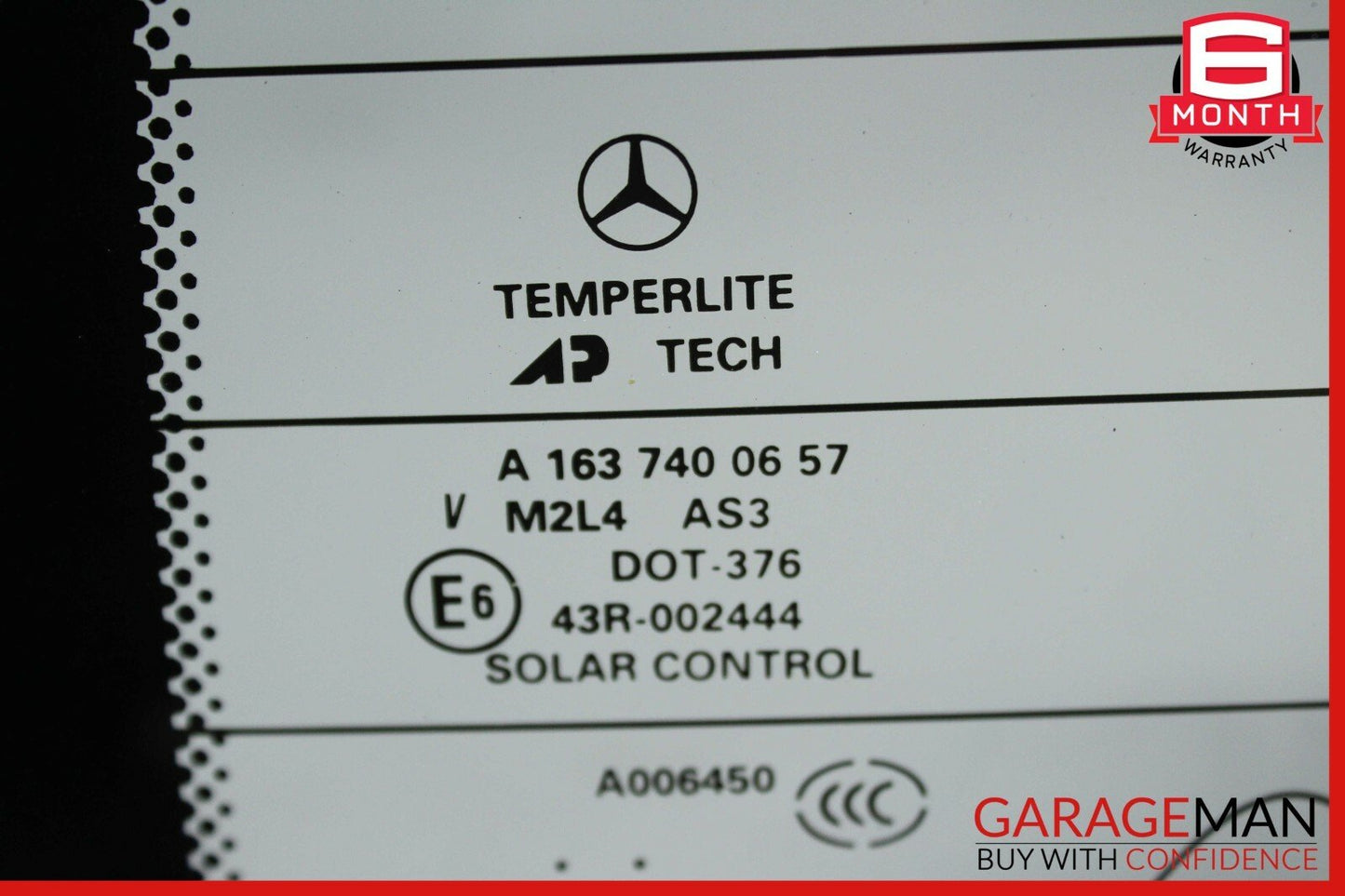 98-05 Mercedes W163 ML320 ML500 Rear Hatch Trunk Windshield Glass OEM
