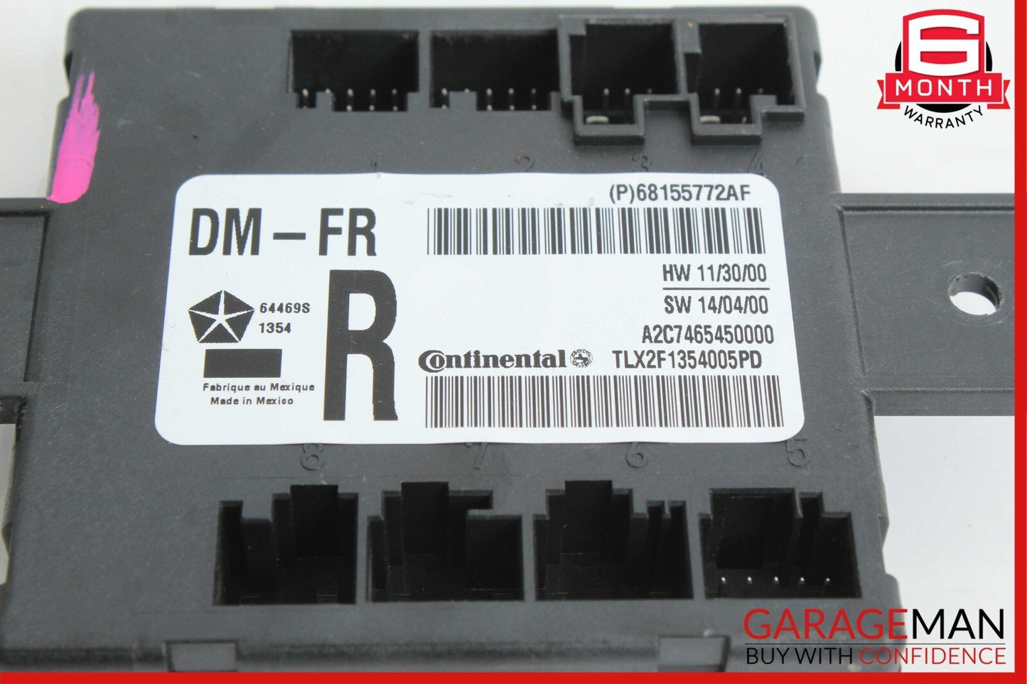 14-17 Jeep Grand Cherokee Front Right Passenger Side Door Control Module Unit