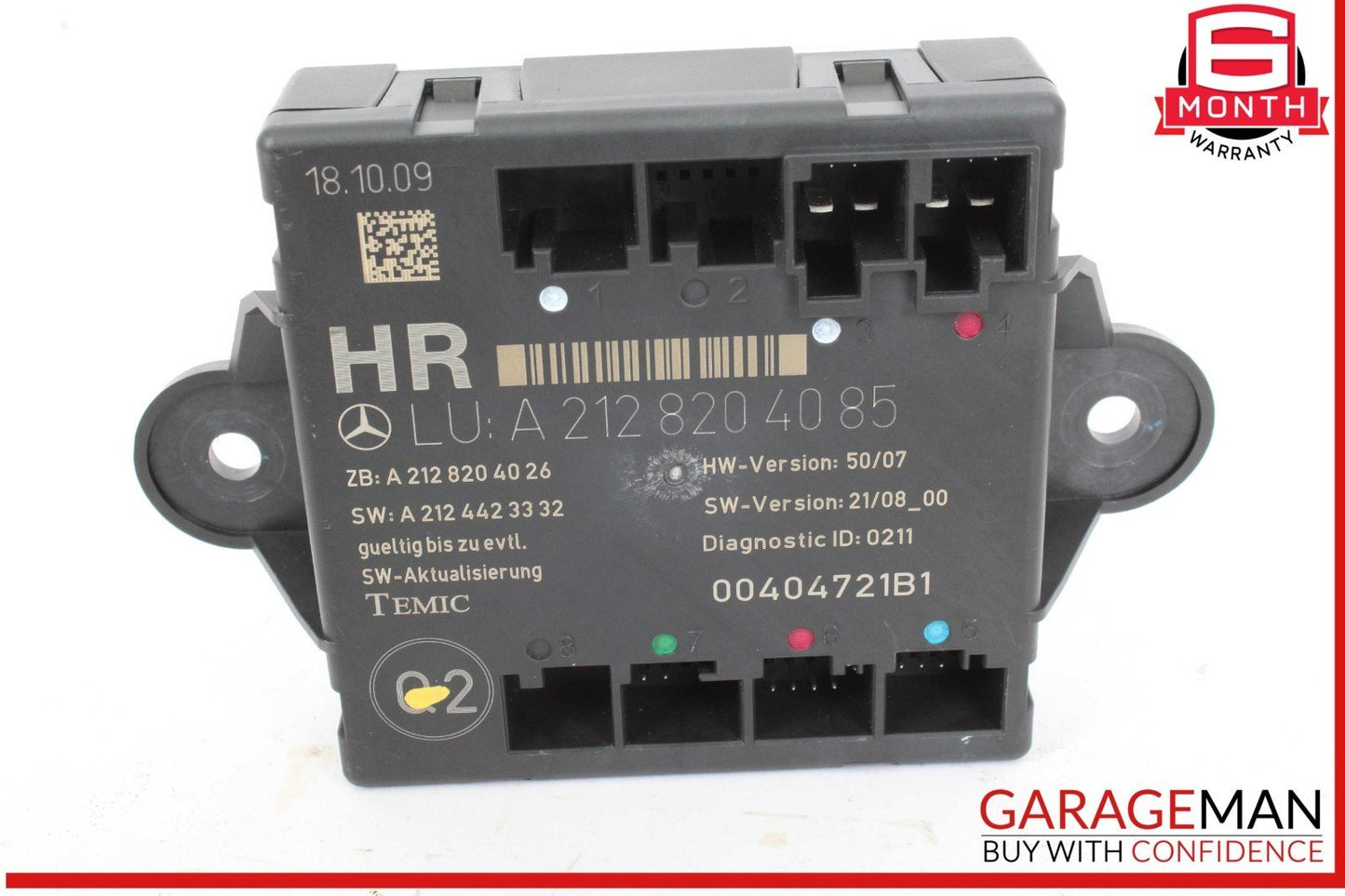 08-18 Mercedes W204 C300 SLK350 E400 Rear Right Side Door Control Module OEM