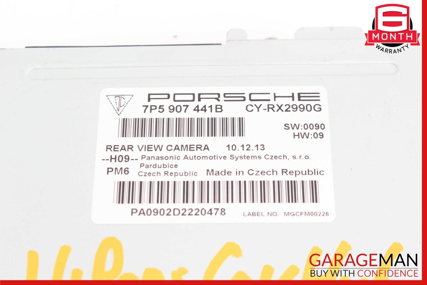 11-17 Porsche Cayenne S 958 Rear View Camera Control Module 7P5907441 OEM