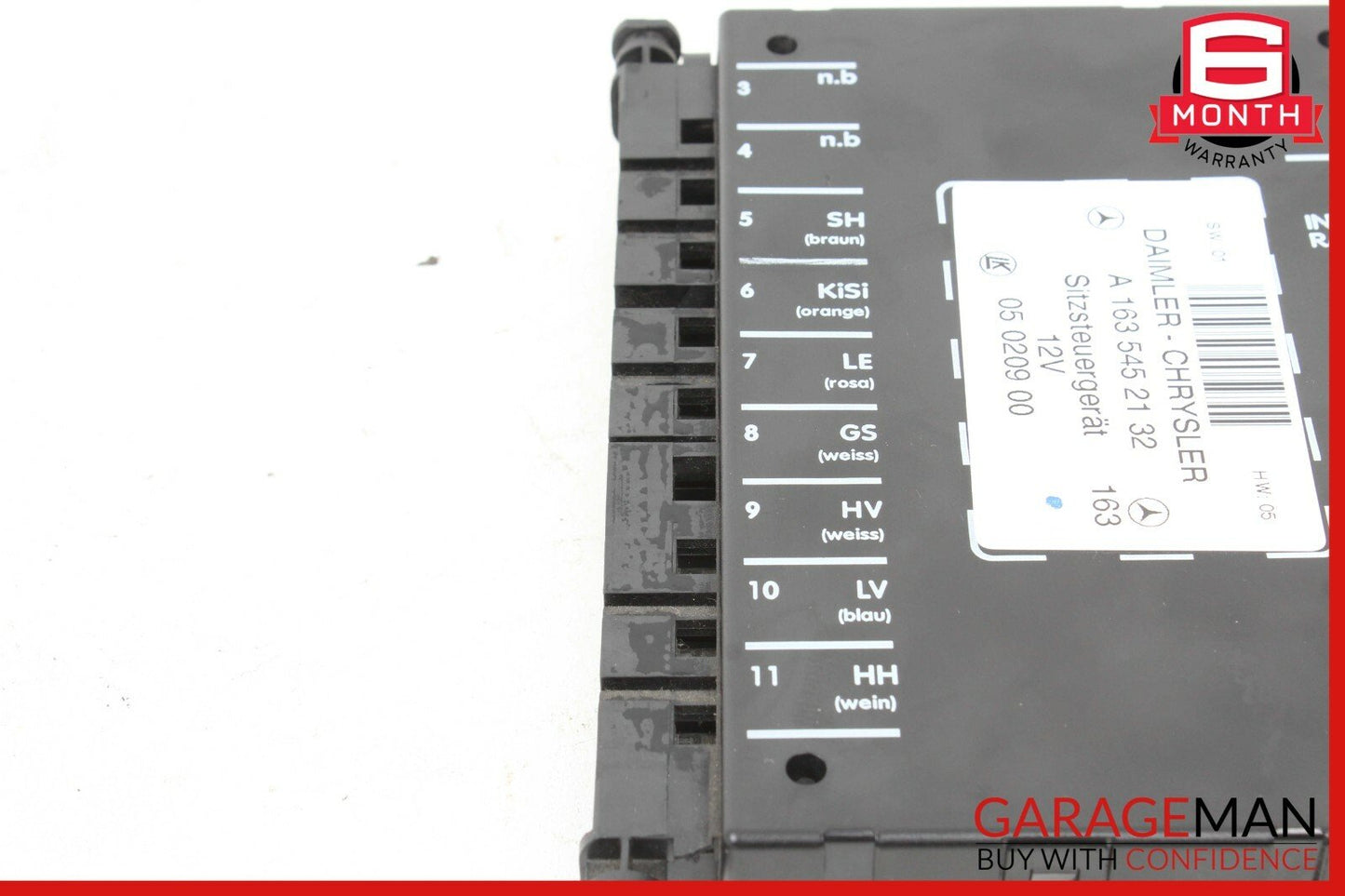 98-05 Mercedes W163 ML320 ML500 Front Left or Right Side Seat Control Module OEM