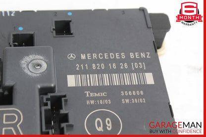 03-09 Mercedes W211 E55 AMG E350 E550 Rear Right Door Controller Module Unit OEM