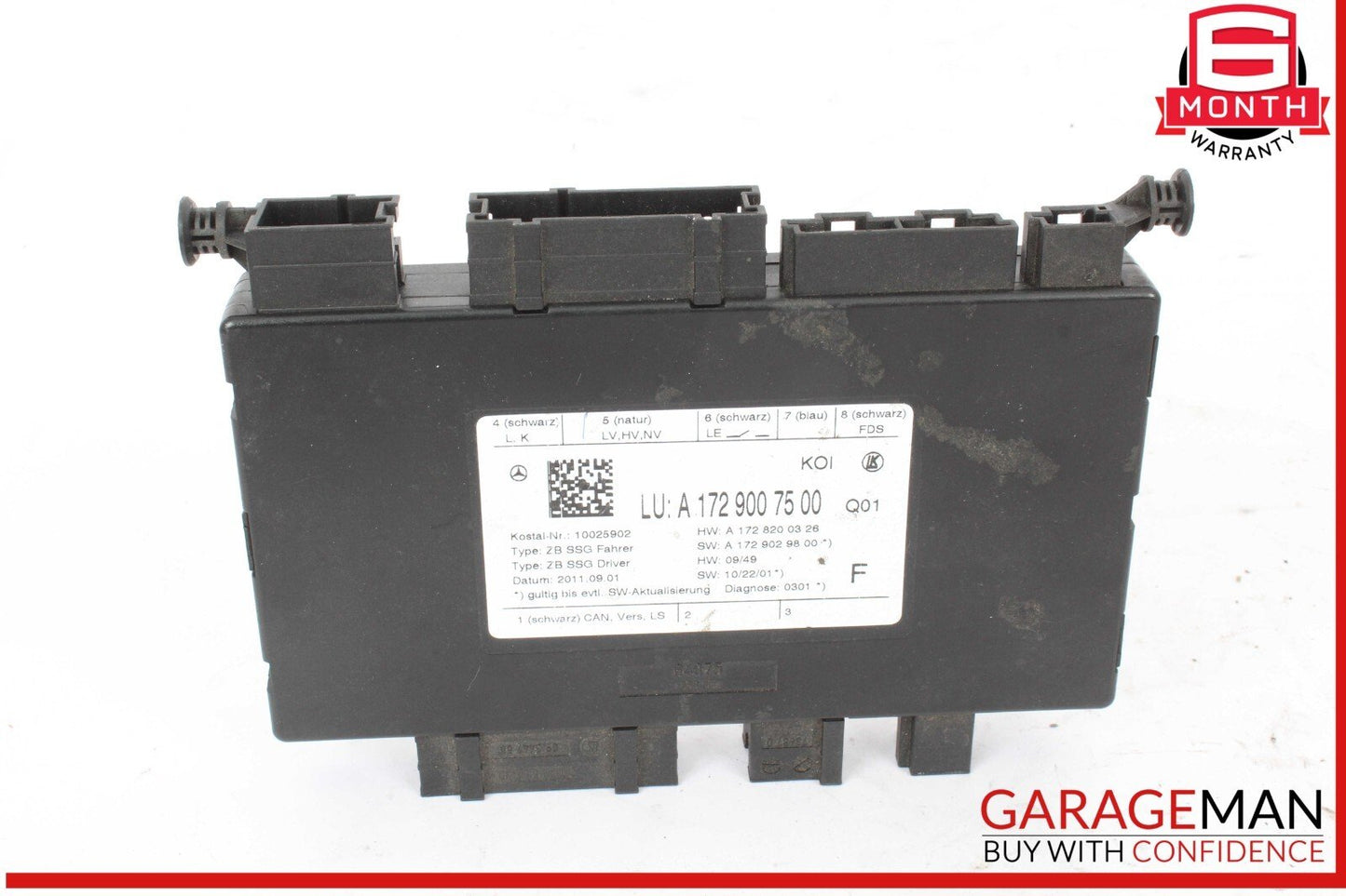 10-18 Mercedes W204 C250 Front Left Side Seat Control Module 1729007500 OEM