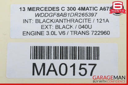 08-14 Mercedes W204 C300 C350 Rear Right Door Control Module Unit 2189001501 OEM