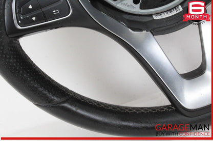 14-19 Mercedes W117 CLA250 Steering Wheel w/ Paddle Shifters Black OEM