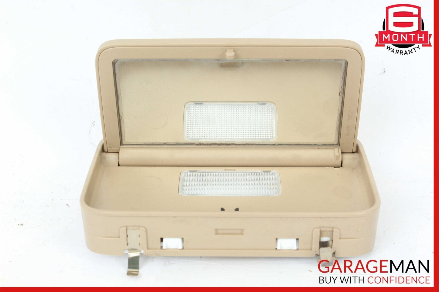 07-13 Mercedes W221 S550 S450 Rear Left / Right Overhead Vanity Mirror Brown OEM