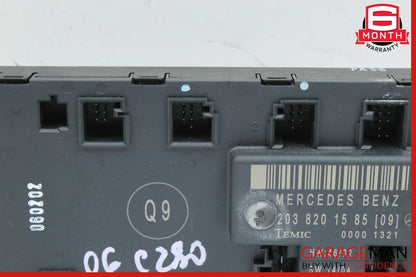01-07 Mercedes W203 C280 Front Left Side Door Controller Module 2038201585