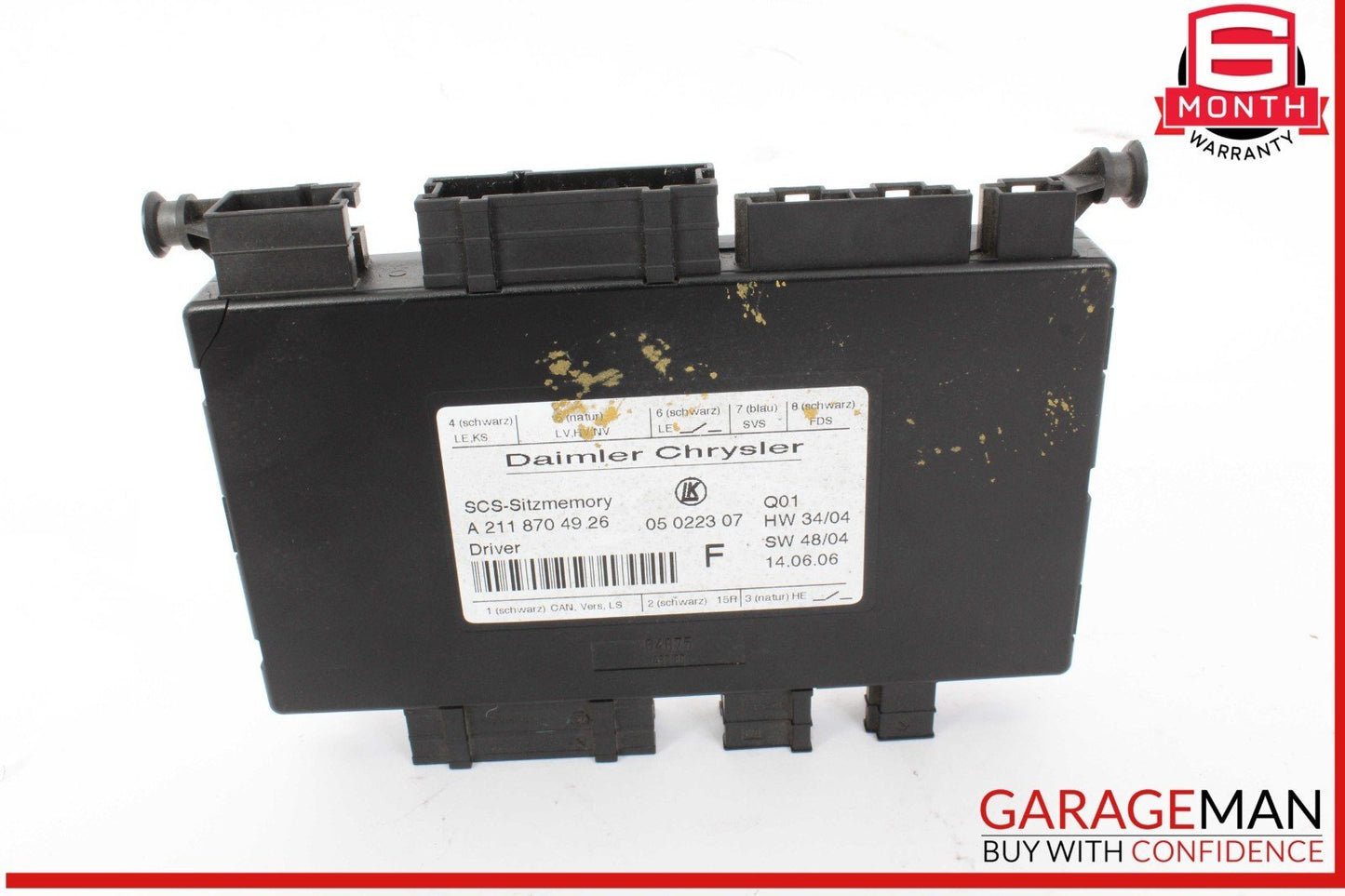 03-12 Mercedes W211 E63 AMG ML500 Front Left Side Seat Control Module OEM