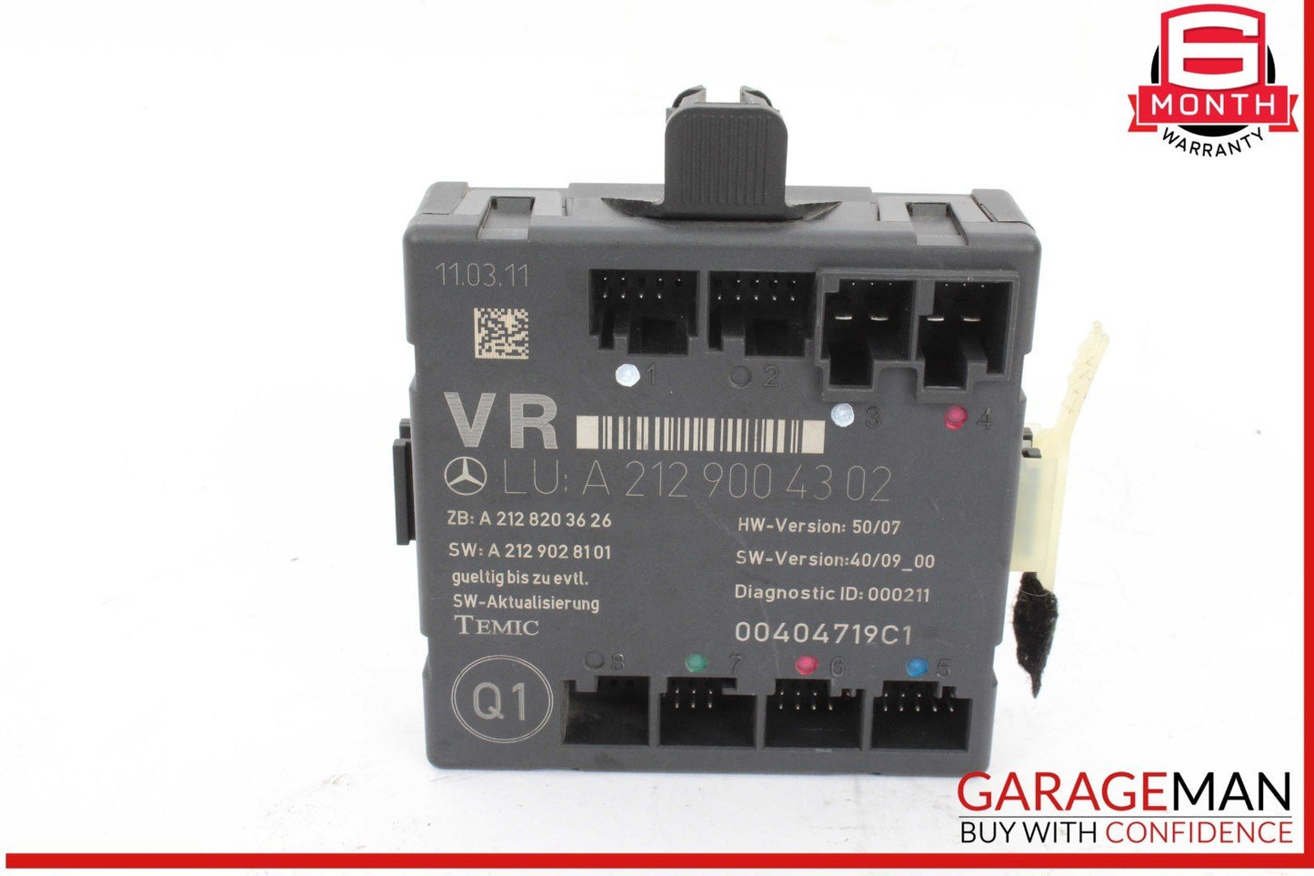 08-18 Mercedes W212 E350 Front Right Passenger Side Door Control Module OEM