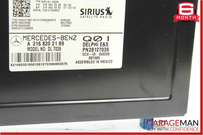 07-11 Mercedes C300 C350 S550 Sirius Satellite Radio Module Receiver OEM