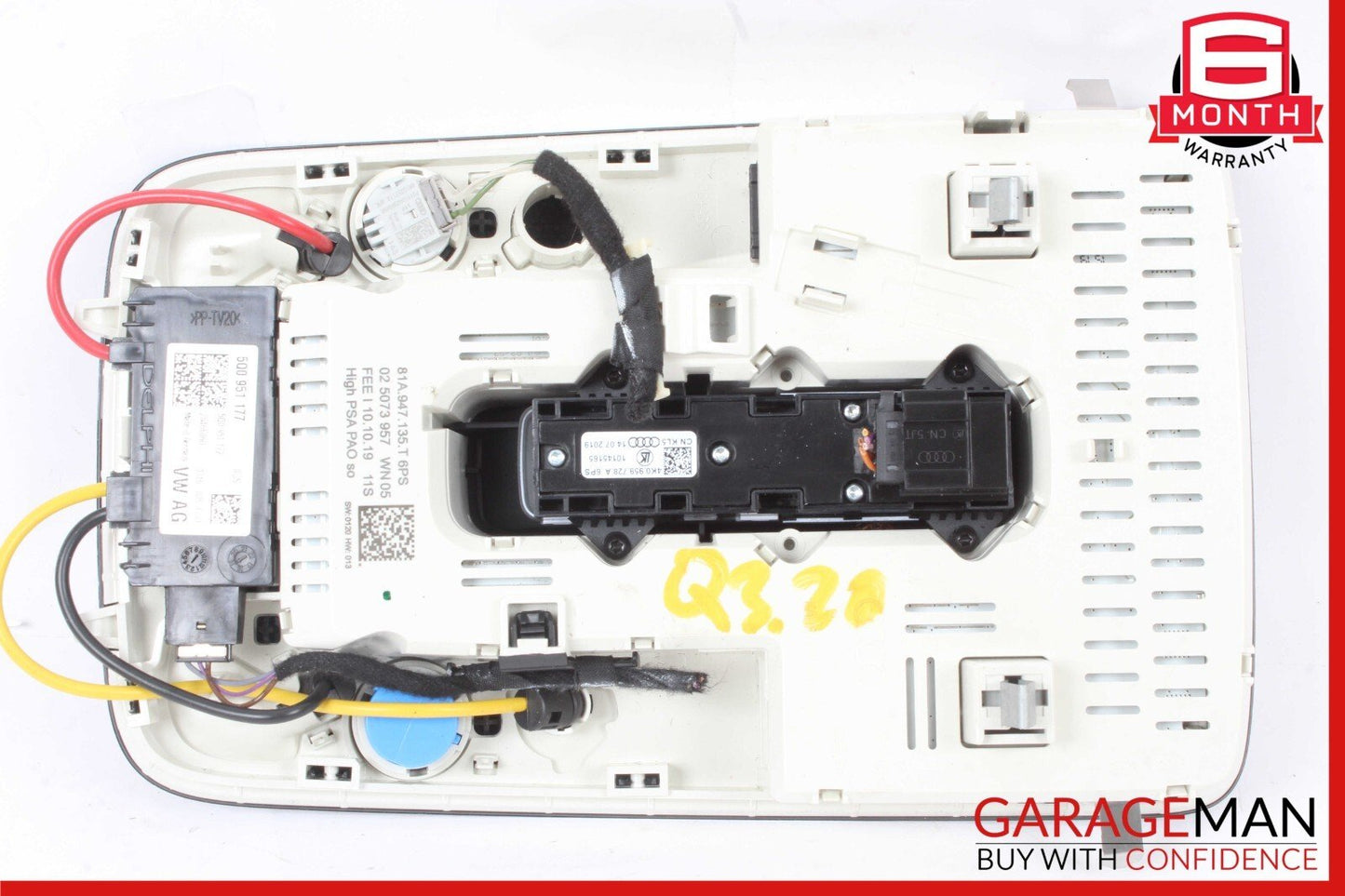 2018-2025 Audi Q3 Front Overhead Roof Console Dome Light 5Q0951177 Genuine