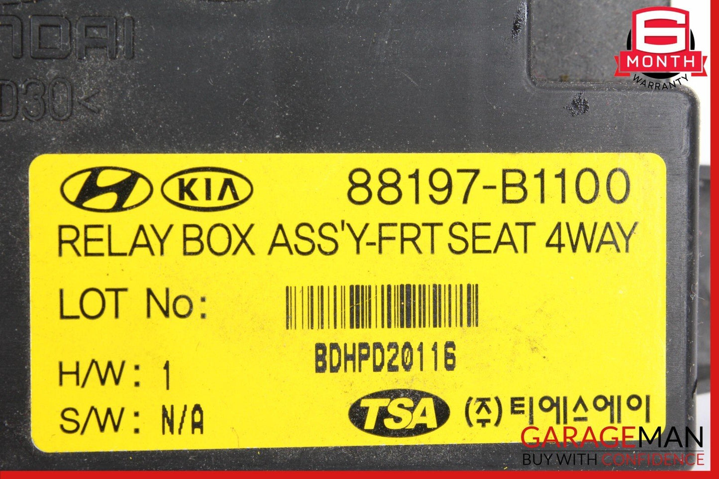 15-20 Hyundai Genesis G80 Front Seat Relay Control Module OEM