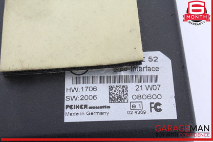 07-09 Mercedes W211 E320 S550 CL65 AMG Ipod Interface Control Module B67824252