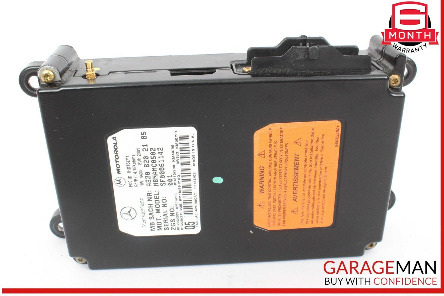 00-06 Mercedes W163 ML320 ML500 E55 AMG Voice Command Control Module Unit