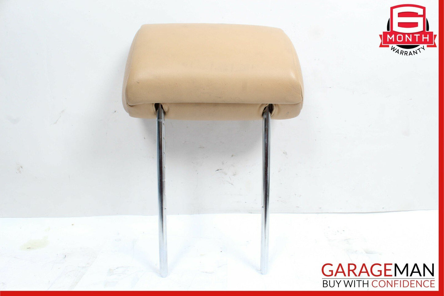 79-91 Mercedes W126 420SEL Front Right / Left Side Seat Headrest Head Rest Brown
