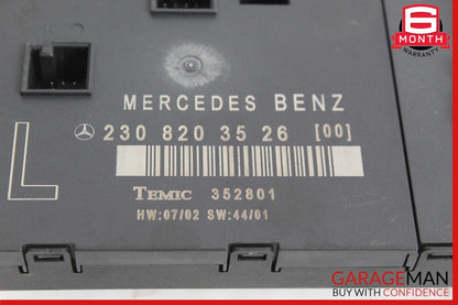 03-12 Mercedes R230 SL550 SL65 AMG Front Left Side Door Control Module Unit