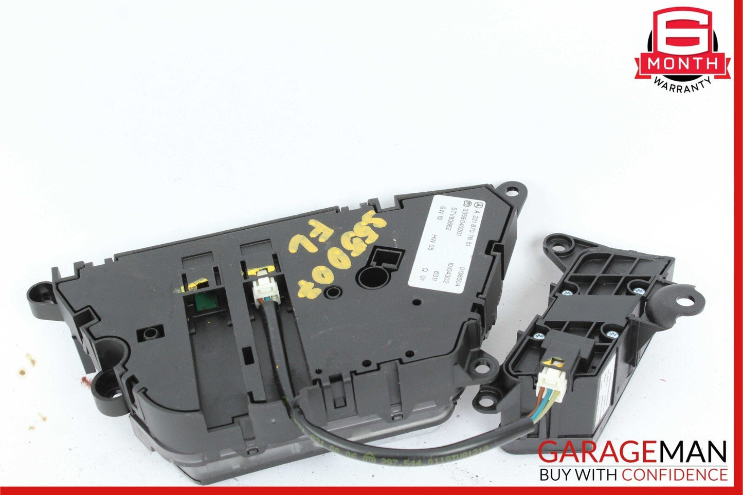 07-14 Mercedes W221 S550 Front Left Side Seat Control Switch Set Assembly OEM