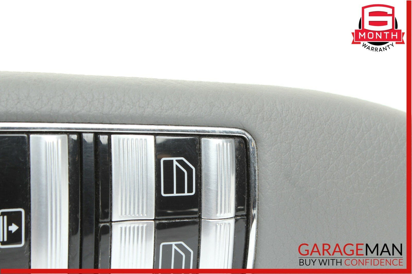 07-13 Mercedes W221 S550 Rear Left Side Door Window Switch Control Trim Gray