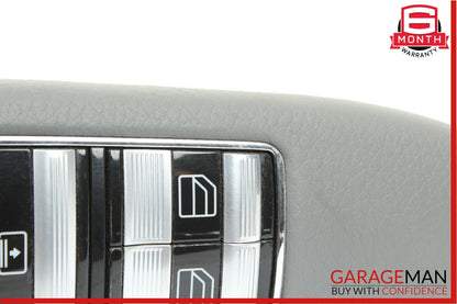 07-13 Mercedes W221 S550 Rear Left Side Door Window Switch Control Trim Gray