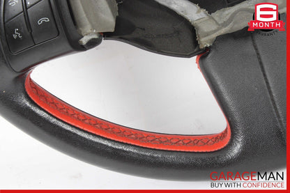 12-17 Fiat 500 Steering Wheel Black & Red Leather P1VN07JXWAE