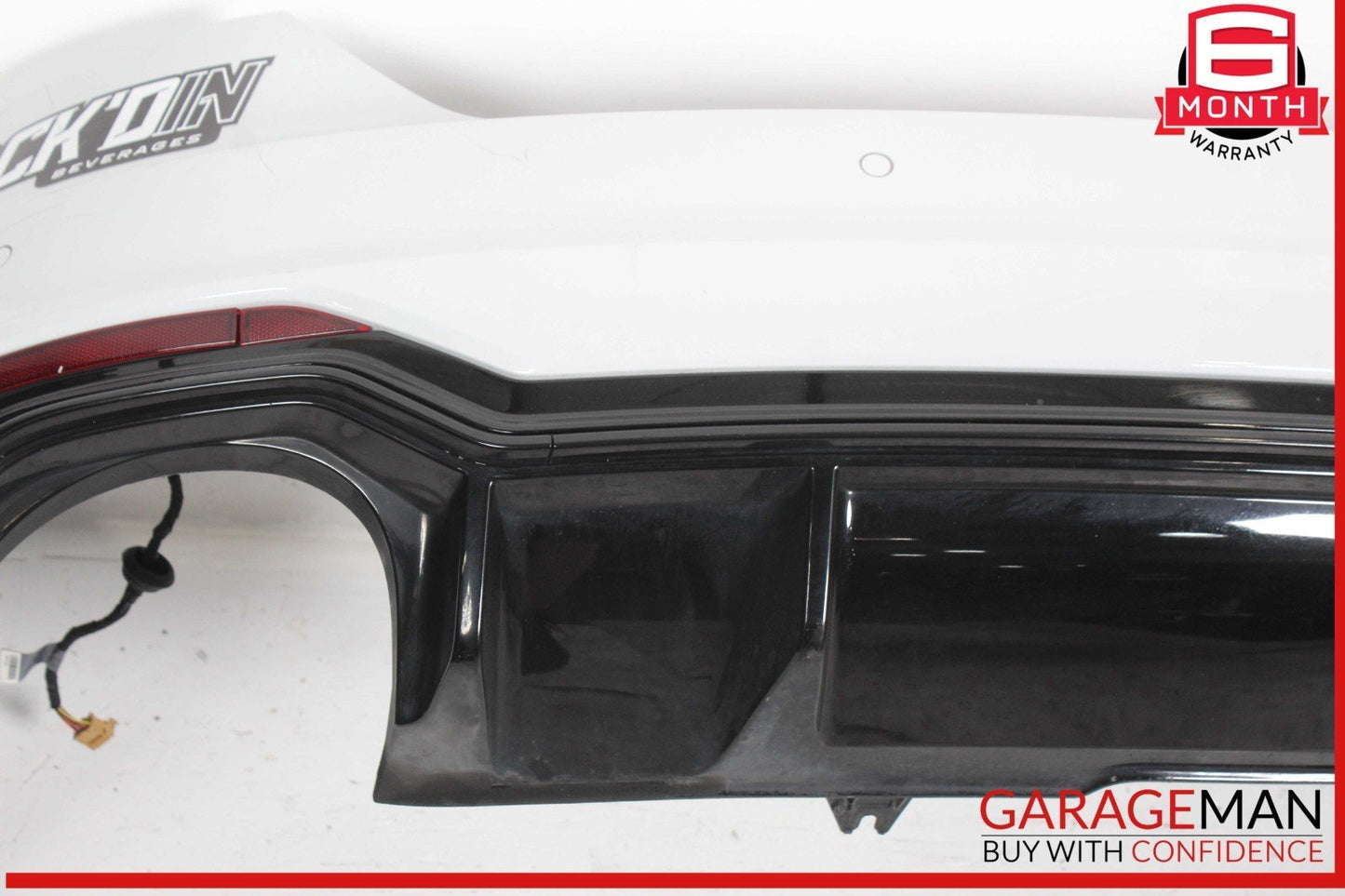 18-19 Audi RS5 Rear Bumper Cover Assembly White OEM