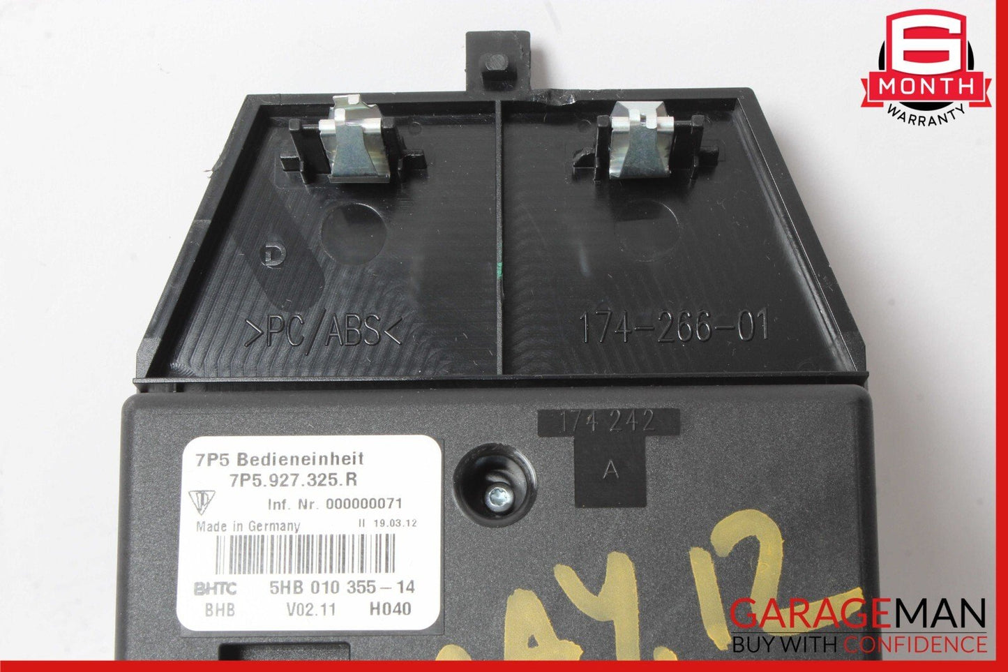 11-18 Porsche Cayenne 958 S Rear Seat Heat Lock Switch Control Panel OEM