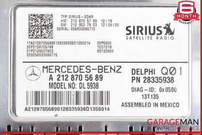 12-14 Mercedes W204 C250 GLK350 Sirius Satellite Radio Receiver 2128705689 OEM