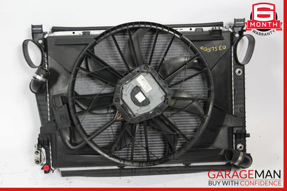 03-06 Mercedes R230 SL500 Engine Motor Cooling Radiator Fan Shroud A/C Condenser