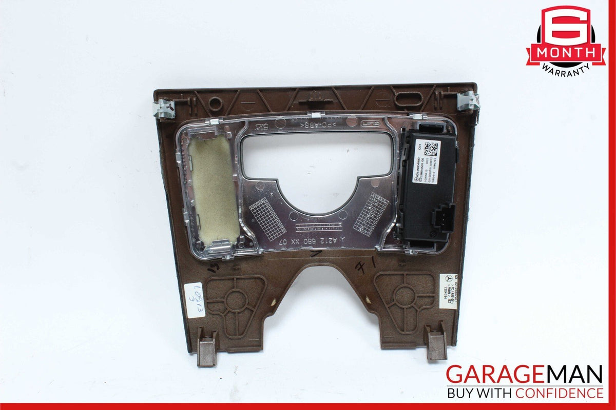 10-13 Mercedes W212 E350 E400 E550 Center Console Switch Trim Cover Bezel Wood