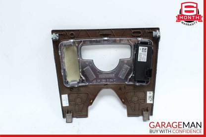 10-13 Mercedes W212 E350 E400 E550 Center Console Switch Trim Cover Bezel Wood