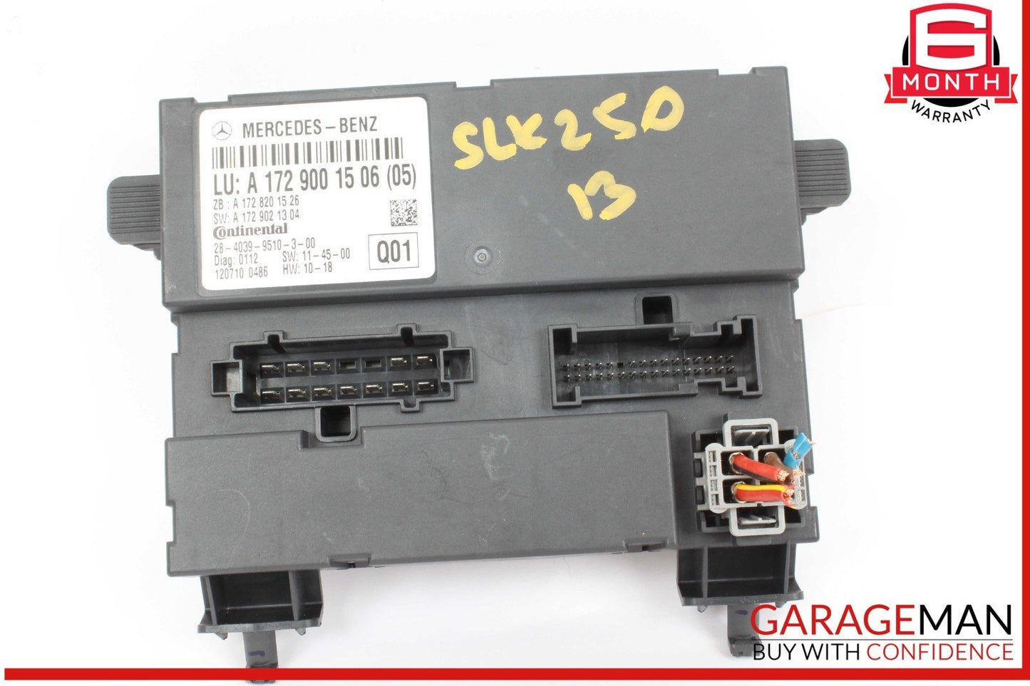 12-20 Mercedes R172 SLK250 SLC300 Roof Convertible Top Control Module Unit OEM