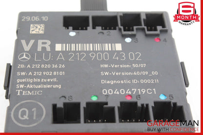 08-18 Mercedes W204 C350 E350 E550 Front Right Side Door Control Module Unit