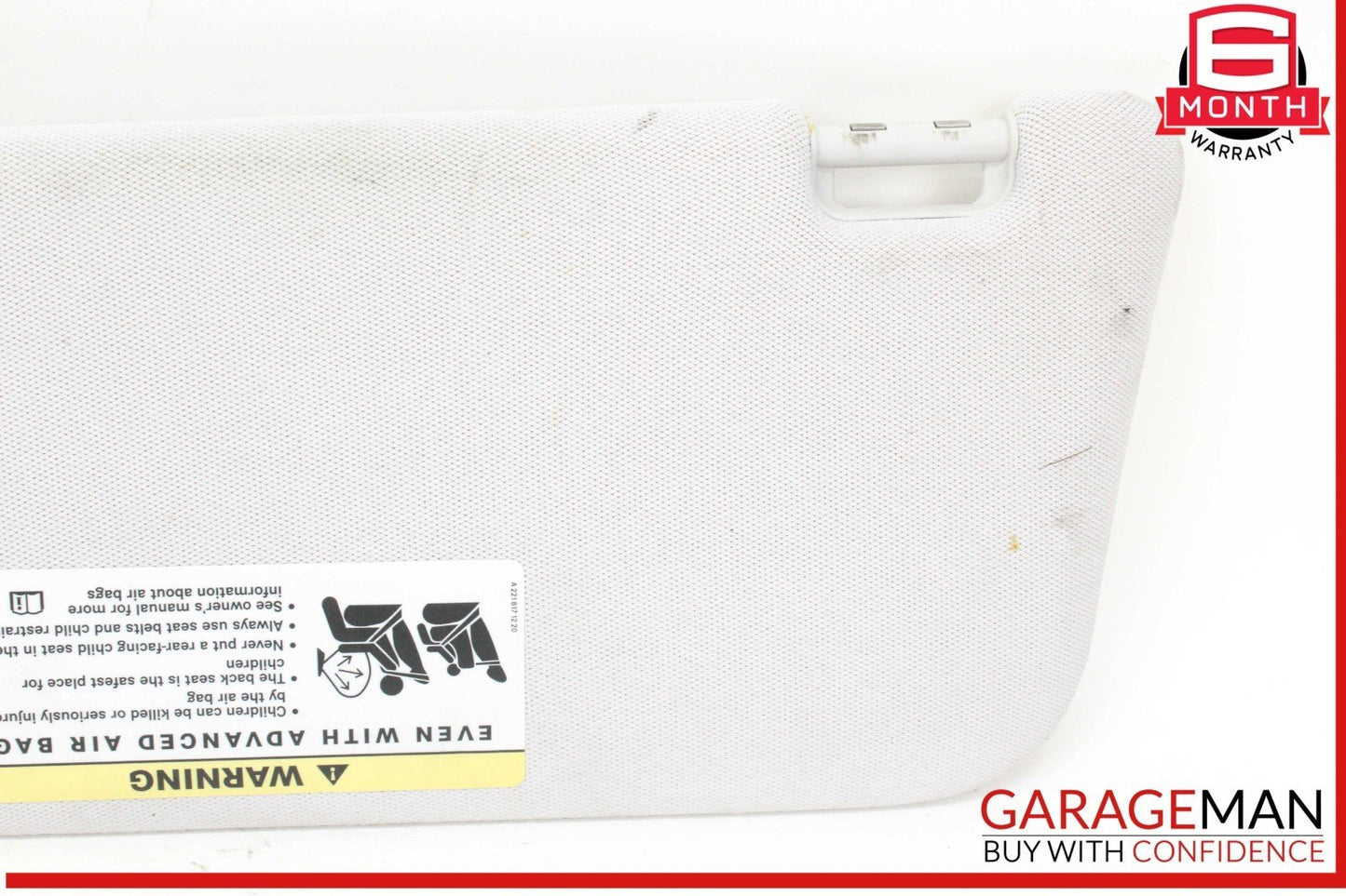 03-09 Mercedes W211 E350 Front Right Side Sunvisor Sun Visor Gray 2118100410 OEM