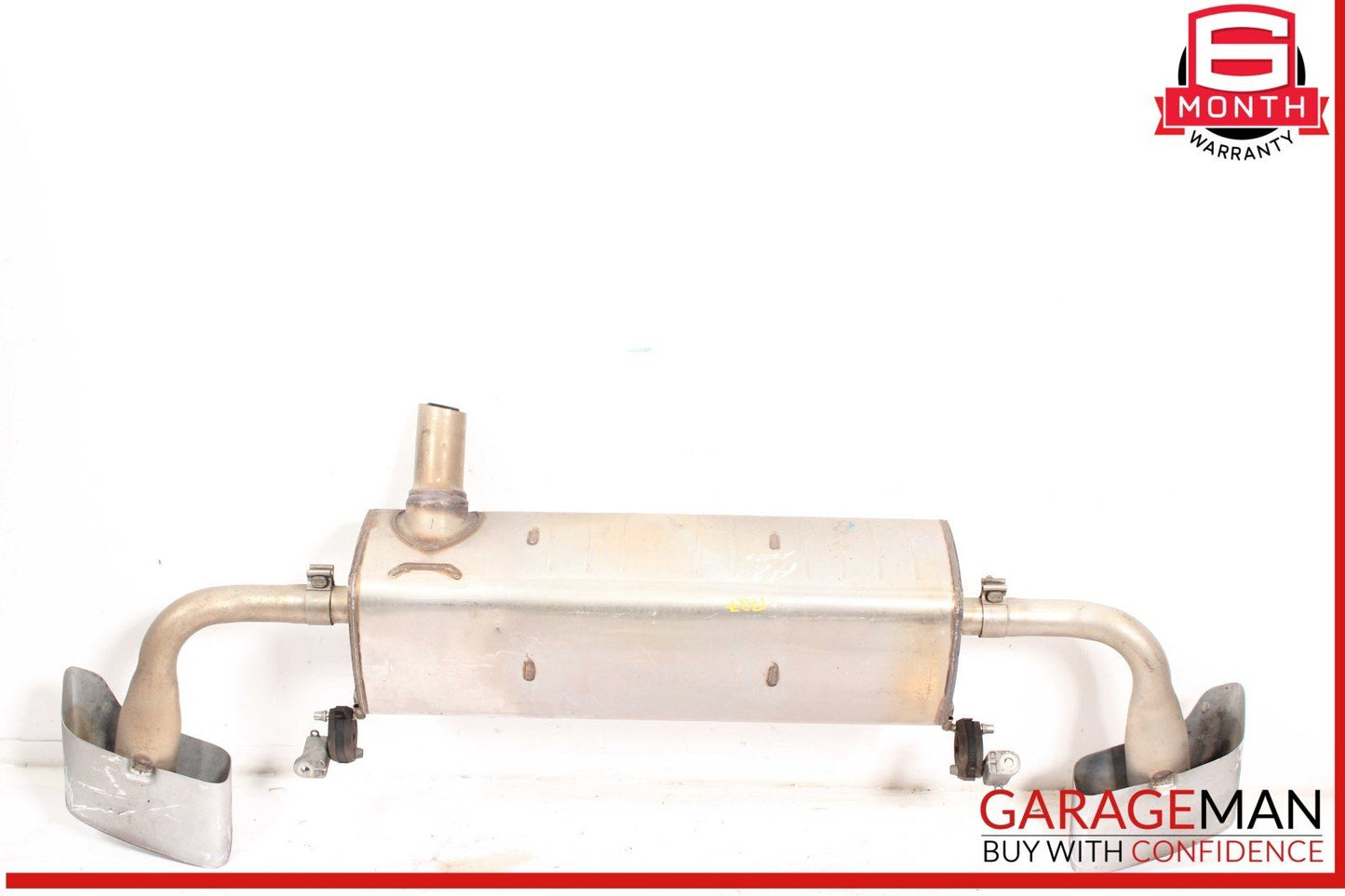 17-19 Audi Q7 Rear Exhaust Muffler w/ Tips OEM