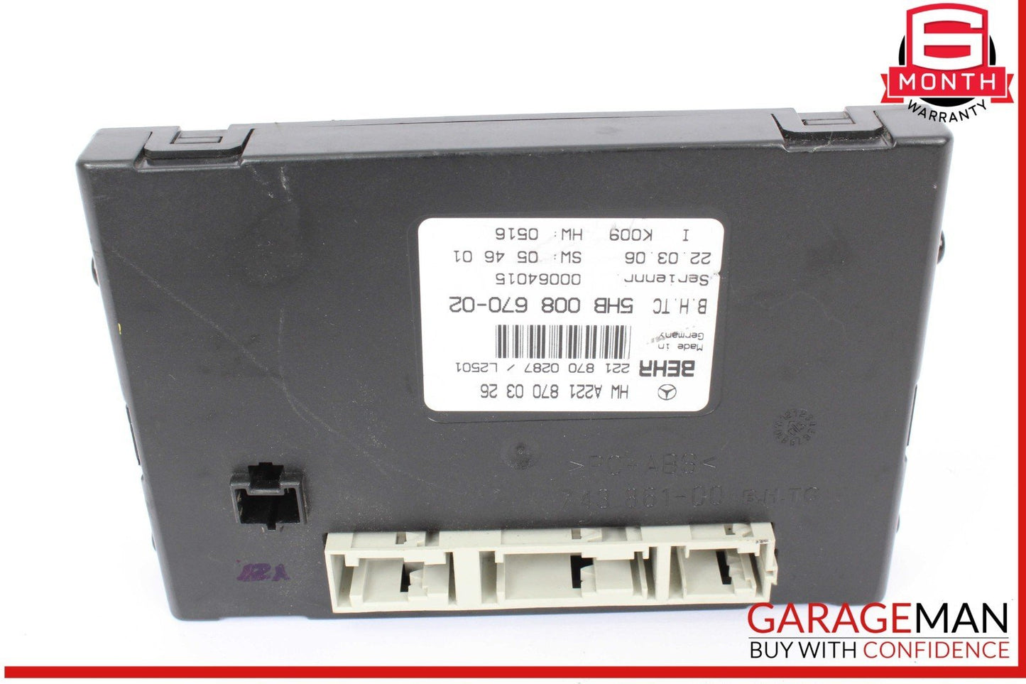 07-09 Mercedes W221 S550 S65 AMG AC A/C Air Heater Blower Climate Control Module