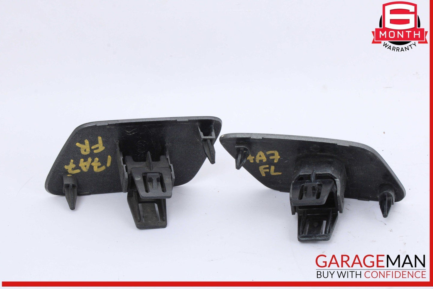 16-18 Audi A7 S7 Front Left and Right Side Head Light Washer Cover Silver OEM