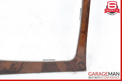 08-14 Mercedes C250 E350 E550 Center Console Shift Shifter Bezel Trim Wood OEM