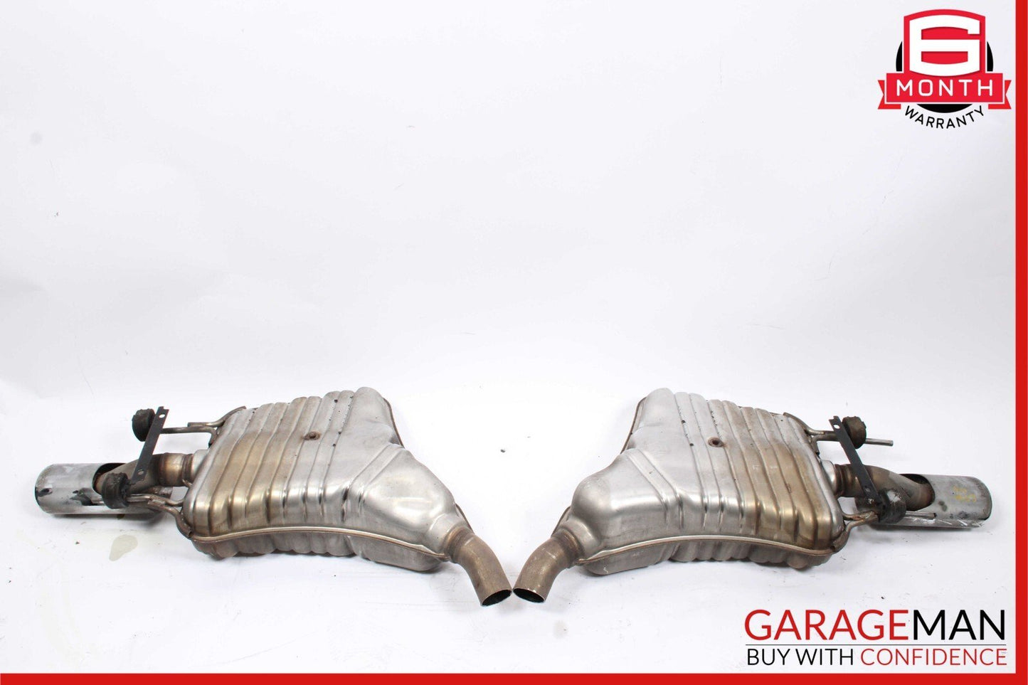 07-09 Mercedes W221 S450 S550 AMG Sport Rear Exhaust Muffler Tips Set of 2 Pc