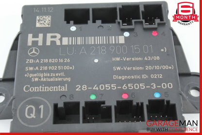 08-18 Mercedes W212 E400 GLK350 C300 Rear Right Side Door Control Module Unit
