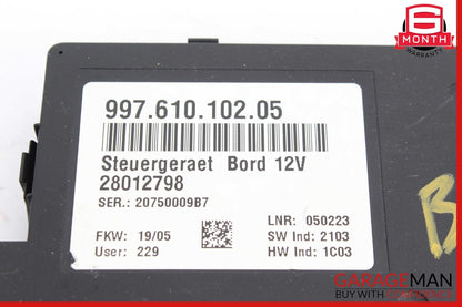 05-12 Porsche  Boxster 987 Carrera 911 Body Electrical System Control Module OEM